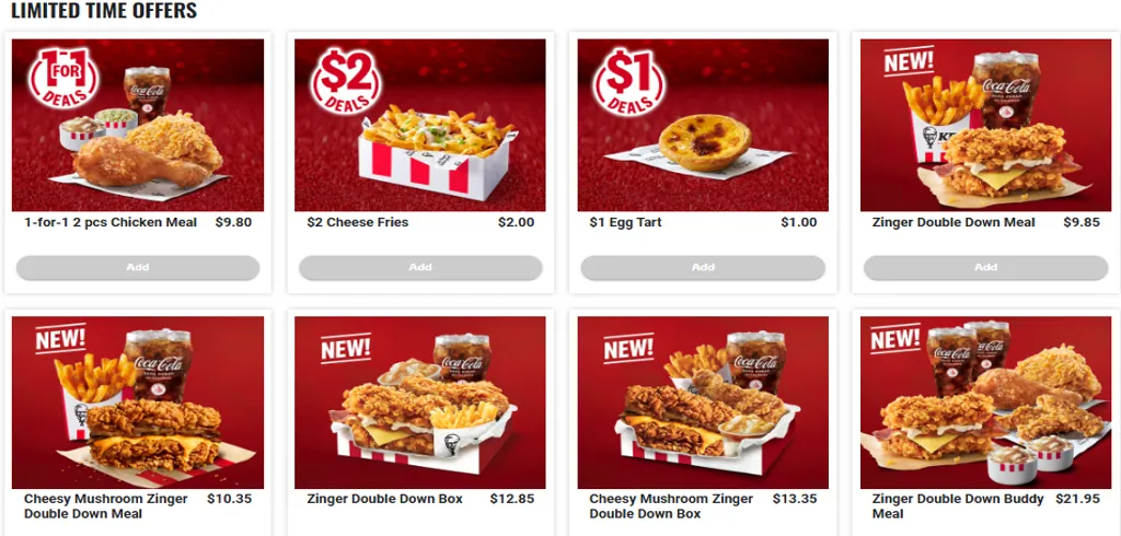 KFC-Limited-Time-Offers-Menu Singapore