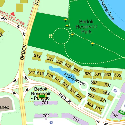 Bedok Reservoir Park Map