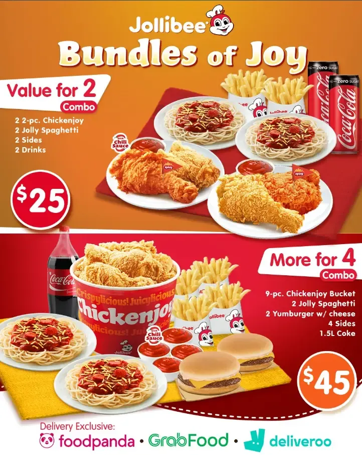 Jollibee Bundles of Joy Menu