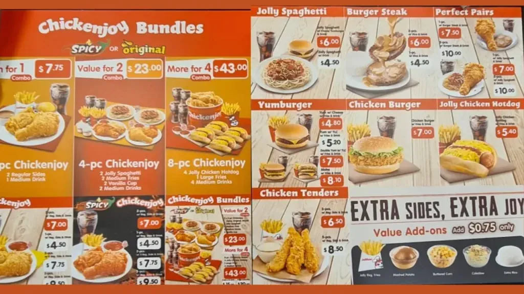jollibee Menu bedok Singapore