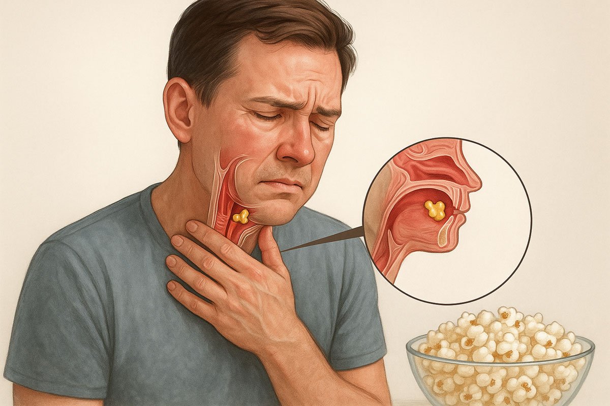 Popcorn Kernel Lodged in Throat Solutions
