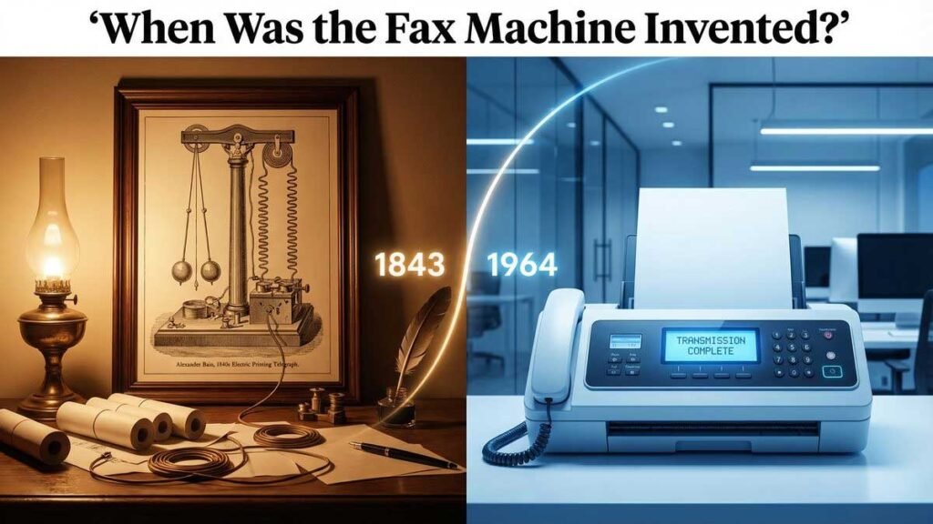 When Was the Fax Machine Invented